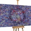 XXL Tableaux à L'huile 'Déjà-Vu' | Pièce Unique Peinte à La Main 200x100cm -Magasin De Rénovation Domiciliaire kl02078 abstrakt bunt farbtupfer action painting modern acryl gemaelde oel bild oelgemaelde 0002 01