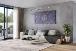 XXL Tableaux à L'huile 'Déjà-Vu' | Pièce Unique Peinte à La Main 200x100cm -Magasin De Rénovation Domiciliaire kl02078 abstrakt bunt farbtupfer action painting modern acryl gemaelde oel bild oelgemaelde 0002 03