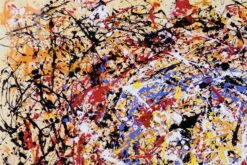 Magasin De Rénovation Domiciliaire -Magasin De Rénovation Domiciliaire kl02231 abstrakt bunt orange rot blau linien farbkleckse modern acryl gemaelde oel bild oelgemaelde 0001 02