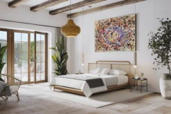 XXL Tableaux à L'huile 'Thousand Miles' | Pièce Unique Peinte à La Main 180x120cm -Magasin De Rénovation Domiciliaire kl02231 abstrakt bunt orange rot blau linien farbkleckse modern acryl gemaelde oel bild oelgemaelde 0001 06