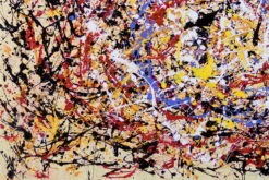 XXL Tableaux à L'huile 'Thousand Miles' | Pièce Unique Peinte à La Main 180x120cm -Magasin De Rénovation Domiciliaire kl02231 abstrakt bunt orange rot blau linien farbkleckse modern acryl gemaelde oel bild oelgemaelde 0001 09