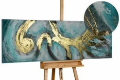 Tableau Peint à La Main 'Enigma' 150x50cm | Avec Certificat D'authenticité