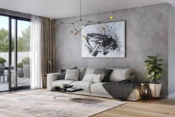 XXL Tableaux à L'huile 'Voller Schwung' | Pièce Unique Peinte à La Main 180x120cm -Magasin De Rénovation Domiciliaire kl02334 abstrakt weiss schwarz linien modern acryl gemaelde oel bild oelgemaelde 0001 03