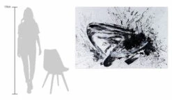 XXL Tableaux à L'huile 'Voller Schwung' | Pièce Unique Peinte à La Main 180x120cm -Magasin De Rénovation Domiciliaire kl02334 abstrakt weiss schwarz linien modern acryl gemaelde oel bild oelgemaelde 0001 08