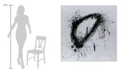 XXL Tableaux à L'huile 'In Sich Gekehrt' | Pièce Unique Peinte à La Main 150x150cm -Magasin De Rénovation Domiciliaire kl02347 abstrakt schwarz gruen kreis modern acryl gemaelde oel bild oelgemaelde 0001 08