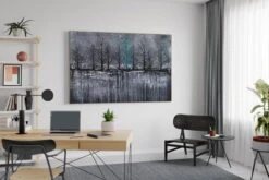 XXL Tableaux à L'huile 'Unique Tree' | Pièce Unique Peinte à La Main 180x120cm -Magasin De Rénovation Domiciliaire kl02504 baum schwarz weiss tuerkis modern acryl gemaelde oel bild oelgemaelde 0001 07