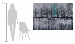 XXL Tableaux à L'huile 'Unique Tree' | Pièce Unique Peinte à La Main 180x120cm -Magasin De Rénovation Domiciliaire kl02504 baum schwarz weiss tuerkis modern acryl gemaelde oel bild oelgemaelde 0001 08
