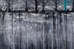 XXL Tableaux à L'huile 'Unique Tree' | Pièce Unique Peinte à La Main 180x120cm -Magasin De Rénovation Domiciliaire kl02504 baum schwarz weiss tuerkis modern acryl gemaelde oel bild oelgemaelde 0001 09