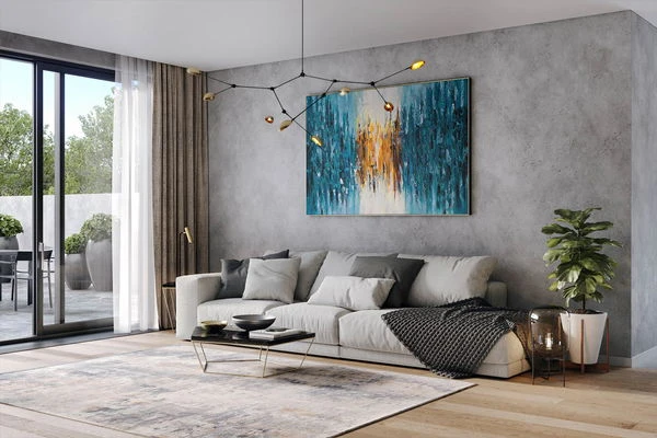 XXL Tableaux à L'huile 'Distortion' | Pièce Unique Peinte à La Main 180x120cm 5 XXL Tableaux à L'huile 'Distortion' | Pièce Unique Peinte à La Main 180x120cm – Image 3