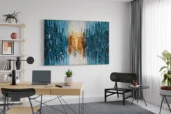 XXL Tableaux à L'huile 'Distortion' | Pièce Unique Peinte à La Main 180x120cm 18 XXL Tableaux à L'huile 'Distortion' | Pièce Unique Peinte à La Main 180x120cm -Magasin De Rénovation Domiciliaire kl02547 abstrakt gelb blau weiss modern acryl gemaelde oel bild oelgemaelde 0001 07