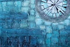 XXL Tableaux à L'huile 'Tor Zur Zeit' | Pièce Unique Peinte à La Main 180x120cm -Magasin De Rénovation Domiciliaire kl02822 abstrakt kreis blau gruen blau gruen oel gemaelde oel bilder handgemalte unikate moderne kunst 0001 09