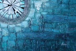 XXL Tableaux à L'huile 'Tor Zur Zeit' | Pièce Unique Peinte à La Main 180x120cm -Magasin De Rénovation Domiciliaire kl02822 abstrakt kreis blau gruen blau gruen oel gemaelde oel bilder handgemalte unikate moderne kunst 0001 10