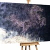 XXL Tableaux à L'huile 'Magie De La Nuit' | Pièce Unique Peinte à La Main 180x120cm -Magasin De Rénovation Domiciliaire kl02939 pferd gold schwarz blau modern acryl gemaelde oel bild oelgemaelde 0001 01