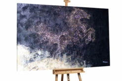 XXL Tableaux à L'huile 'Magie De La Nuit' | Pièce Unique Peinte à La Main 180x120cm