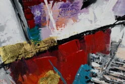 Tableau Peint à La Main 'Galerie Des Glaces' 80x120cm | Avec Certificat D'authenticité -Magasin De Rénovation Domiciliaire kl03285 abstrakt formen grau bunt acryl gemaelde acryl bilder leinwandbilder moderne kunst 09