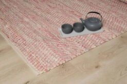 Tapis Fait à La Main 'Red Blossom' En 160x230cm -Magasin De Rénovation Domiciliaire kl03357 modern muster baumwolle rot modern teppich laeufer vorleger textilien 07