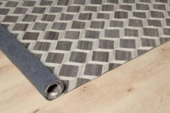 Tapis Fait à La Main 'Miroir Du Moi' En 160x230cm -Magasin De Rénovation Domiciliaire kl03376 rauten leinen wolle beige modern teppich laeufer vorleger textilien 08