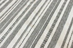 Tapis Fait à La Main 'Mindful Mess' En 160x230cm -Magasin De Rénovation Domiciliaire kl03417 modern streifen polyethylenterephthalat grau modern teppich laeufer vorleger textilien 05