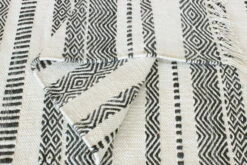 Tapis Fait à La Main 'Mindful Mess' En 160x230cm -Magasin De Rénovation Domiciliaire kl03417 modern streifen polyethylenterephthalat grau modern teppich laeufer vorleger textilien 07