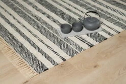 Tapis Fait à La Main 'Mindful Mess' En 160x230cm -Magasin De Rénovation Domiciliaire kl03417 modern streifen polyethylenterephthalat grau modern teppich laeufer vorleger textilien 08