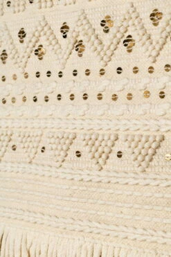 Tissage Mural Fait à La Main 'Aladins Heart' 60x100cm -Magasin De Rénovation Domiciliaire kl03442 muster fransen wolle weiss modern makramee wandbehang wandteppich 04