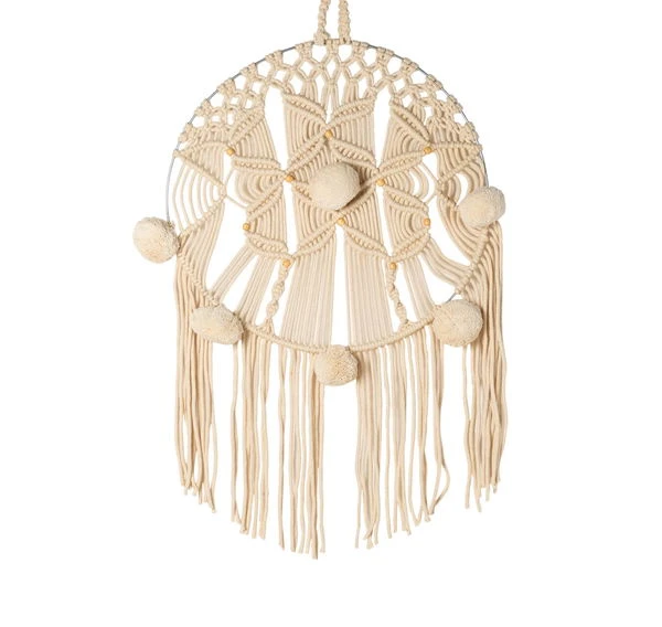 Tissage Mural Fait à La Main 'Fleur Immortelle' 50x80cm 3 Tissage Mural Fait à La Main 'Fleur Immortelle' 50x80cm