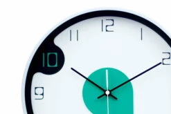 Horloge Murale Design 'THE DROPLET.' -Magasin De Rénovation Domiciliaire kl04986 weiss tuerkis design wanduhr wanduhr modern design minimalistisch 03