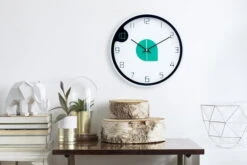 Horloge Murale Design 'THE DROPLET.' -Magasin De Rénovation Domiciliaire kl04986 weiss tuerkis design wanduhr wanduhr modern design minimalistisch 06