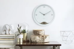 Horloge Murale Design 'THE EARTHY.' -Magasin De Rénovation Domiciliaire kl04987 weiss braun design wanduhr wanduhr modern design minimalistisch 06