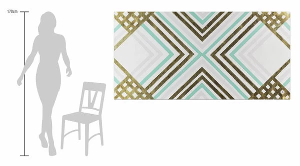 XXL Tableaux à L'huile 'Restrained Elegance' | Pièce Unique Peinte à La Main 200x100cm 10 XXL Tableaux à L'huile 'Restrained Elegance' | Pièce Unique Peinte à La Main 200x100cm – Image 8