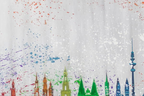 XXL Tableaux à L'huile 'Pulsating Metropolis' | Pièce Unique Peinte à La Main 180x120cm 4 XXL Tableaux à L'huile 'Pulsating Metropolis' | Pièce Unique Peinte à La Main 180x120cm – Image 2