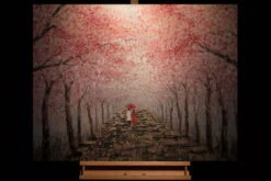 Tableau Peint à La Main 'The Most Beautiful Feeling' 100x70cm | Avec Certificat D'authenticité -Magasin De Rénovation Domiciliaire kl05463 liebespaar rosa braun acryl gemaelde acryl bilder leinwandbilder moderne kunst 06