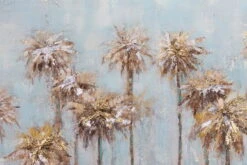 Tableau Peint à La Main 'Morning In The Tropics' 120x60cm | Avec Certificat D'authenticité -Magasin De Rénovation Domiciliaire kl05481 natur dschungel blau braun acryl gemaelde acryl bilder leinwandbilder moderne kunst 09