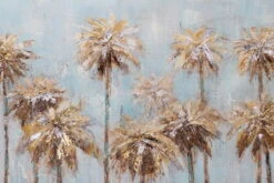 Tableau Peint à La Main 'Morning In The Tropics' 120x60cm | Avec Certificat D'authenticité -Magasin De Rénovation Domiciliaire kl05481 natur dschungel blau braun acryl gemaelde acryl bilder leinwandbilder moderne kunst 10