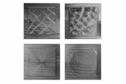 Sculpture Murale En Métal 'Variety Of Patterns' 74x74x3cm