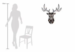 Sculpture Murale En Métal 'Honorable Deer' 80x77x3cm 17 Sculpture Murale En Métal 'Honorable Deer' 80x77x3cm -Magasin De Rénovation Domiciliaire kl06054 tierskulpturen kupfer wanddeko metall wandskulptur wandbilder aus metall 07