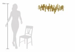 Sculpture Murale En Métal 'Symphony Of Harmony' 115x38x5cm 17 Sculpture Murale En Métal 'Symphony Of Harmony' 115x38x5cm -Magasin De Rénovation Domiciliaire kl06060 abstrakt gold wanddeko metall wandskulptur wandbilder aus metall 07