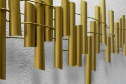 Sculpture Murale En Métal 'Symphony Of Harmony' 115x38x5cm 18 Sculpture Murale En Métal 'Symphony Of Harmony' 115x38x5cm -Magasin De Rénovation Domiciliaire kl06060 abstrakt gold wanddeko metall wandskulptur wandbilder aus metall 08