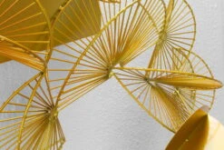 Sculpture Murale En Métal 'Crescent Moon' 105x47x22cm -Magasin De Rénovation Domiciliaire kl06064 abstrakt gold wanddeko metall wandskulptur wandbilder aus metall 06