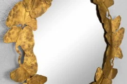 Miroir Mural En Métal 'Ginkgo Wreath' 80x80x5cm 18 Miroir Mural En Métal 'Ginkgo Wreath' 80x80x5cm -Magasin De Rénovation Domiciliaire kl06238 wandspiegel blaetter gingko gold wandspiegel spiegel metall deko spiegel 08