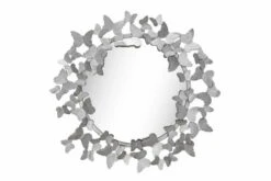 Miroir Mural En Métal 'Butterfly Flight' 63x63x4cm