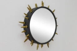 Miroir Mural En Métal 'Spitting Image' 52x52x7,5cm -Magasin De Rénovation Domiciliaire kl06257 abstrakt wandspiegel zacken gold wandspiegel spiegel metall deko spiegel 05