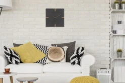 Horloge Murale Design 'THE OPPOSITE.' -Magasin De Rénovation Domiciliaire kl06522 schwarz braun wanduhren wanduhr modern design minimalistisch 06