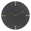 Horloge Murale Design 'THE WOODY.' -Magasin De Rénovation Domiciliaire kl06523 schwarz braun wanduhren wanduhr modern design minimalistisch 01