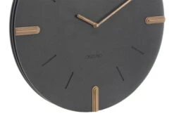 Horloge Murale Design 'THE WOODY.' -Magasin De Rénovation Domiciliaire kl06523 schwarz braun wanduhren wanduhr modern design minimalistisch 05