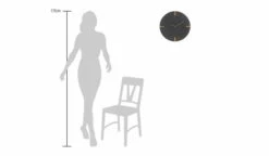 Horloge Murale Design 'THE WOODY.' -Magasin De Rénovation Domiciliaire kl06523 schwarz braun wanduhren wanduhr modern design minimalistisch 08