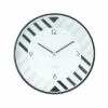 Horloge Murale Design 'THE PATTERNED.' -Magasin De Rénovation Domiciliaire kl06529 schwarz weiss wanduhren wanduhr modern design minimalistisch 01