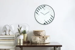 Horloge Murale Design 'THE PATTERNED.' 16 Horloge Murale Design 'THE PATTERNED.' -Magasin De Rénovation Domiciliaire kl06529 schwarz weiss wanduhren wanduhr modern design minimalistisch 06