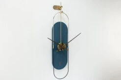 Horloge Murale Design 'THE BLUE PLANET.' -Magasin De Rénovation Domiciliaire kl07824 blau wanduhren wanduhr modern design minimalistisch 02