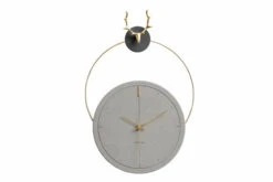 Horloge Murale Design 'THE GREY ANTLER.'